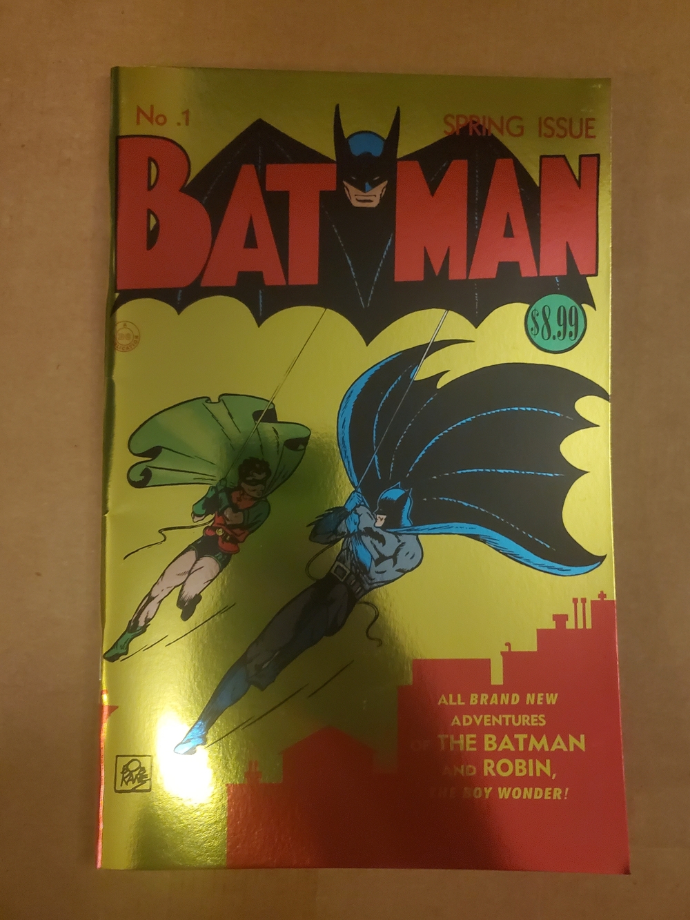 Batman 1 (Facsimile Edition) Foil Cardstock Cover (DC Comics November 2023)